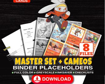 Raboot Pokemon Master Set Binder Checklist | Every English Raboot Card Ever Made | Printable Placeholder Sheets | Pokemon Proxy