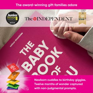 Newborn Baby Memory Book | First Year Milestones Journal | Christening Gift | Baby Keepsake | Pink image 10