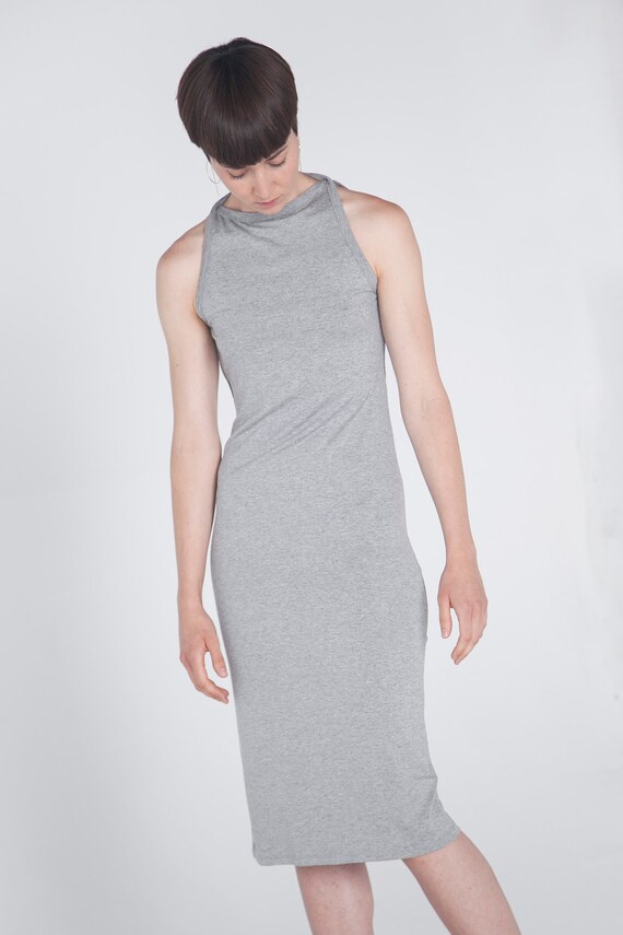 Grey dress casual clearance