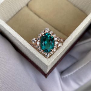 Paraiba Ring, Tourmaline Ring, Neon Blue Paraiba Ring, Luxury Paraiba Ring, 925 Sterling Silver, Promise Ring, Engagement Ring