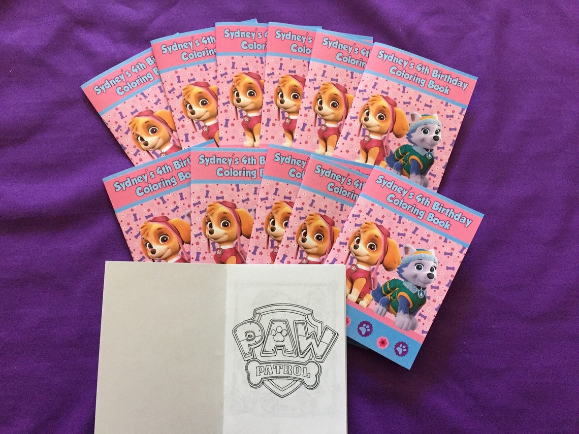 Download 12 Personalized Mini Coloring Books / with Crayons Party ...