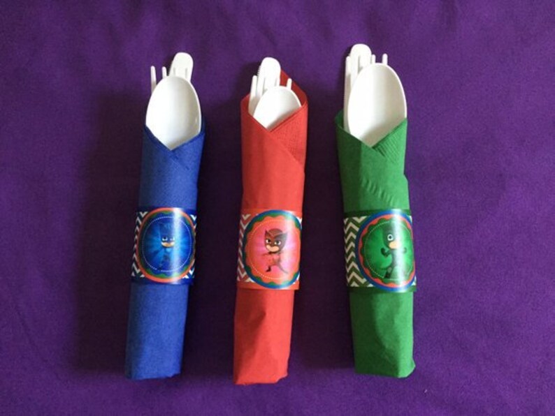 Napkin Wraps / Utensil Wraps / Cutlery Wraps set of 24 Etsy