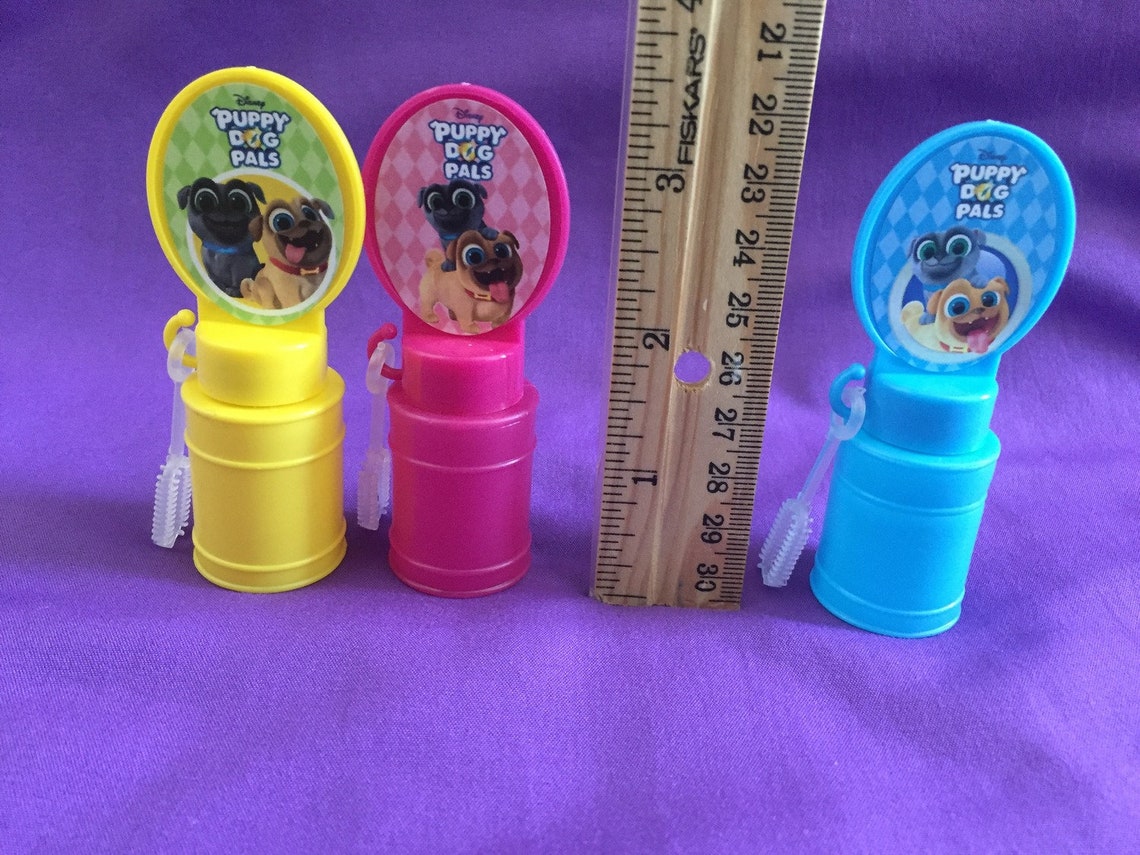 12 Puppy Dog Pals Mini Bubble Bottles / Party Favors Etsy