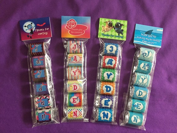 BUBBLE GUPPIES PERSONALIZED HERSHEY/'s NUGGET WRAPPERS BIRTHDAY PARTY FAVORS
