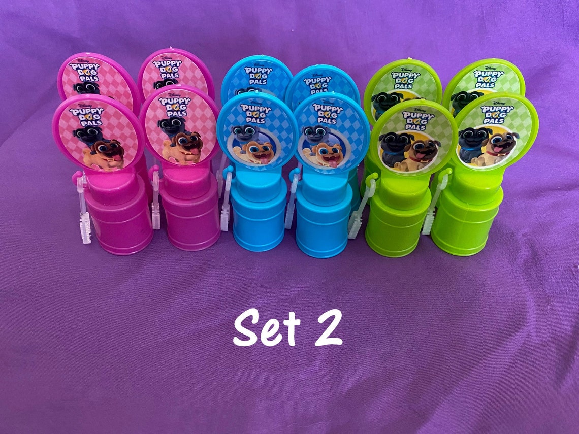 12 Puppy Dog Pals Mini Bubble Bottles / Party Favors Etsy