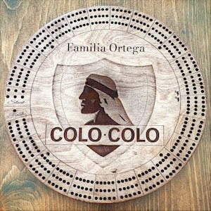 Tablero de cribbage personalizado de equipo deportivo