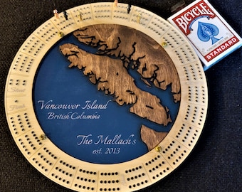 Island Custom Cribbage Board