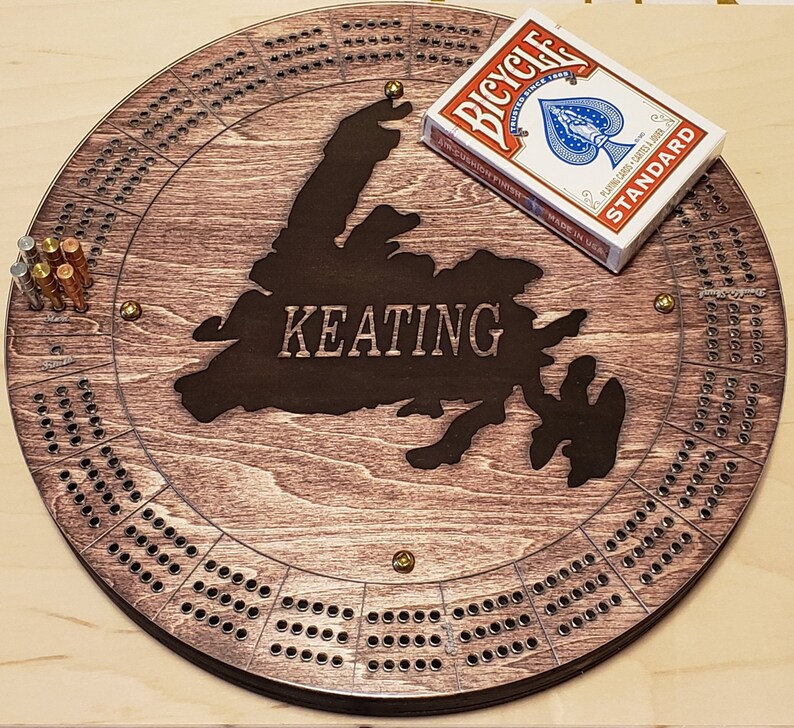 Custom Engraved Personalized Cribbage Board with Acrylic Top Etsy