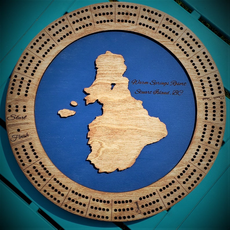 Island Custom Cribbage Board Etsy Canada