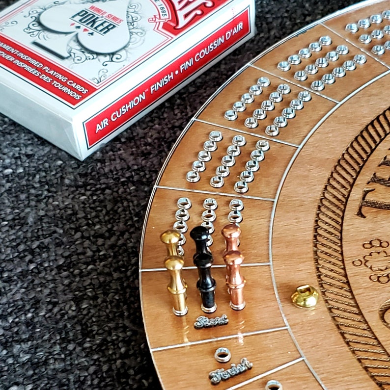 personalized cribbage board