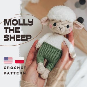 PDF Molly la Oveja/Patrón de ganchillo en inglés y polaco/PRODUCTO DIGITAL