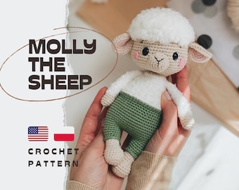PDF Molly The Sheep/Crochet Pattern in english and polish/PRODUKT CYFROWY