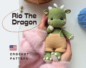Rio The Dragon/Crochet Pattern in english/PRODUKT CYFROWY