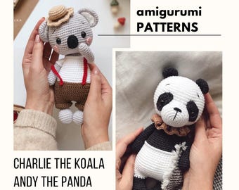 Pakiet 2 Szydełkowych Wzorów Amigurumi – PDF | Crochet Pattern Bundle