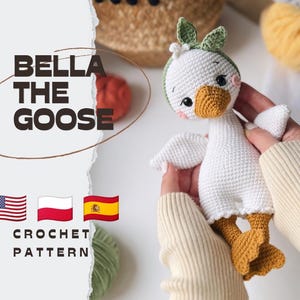 PDF-Häkelanleitung für Bella die Gans (Amigurumi) in Englisch, Polnisch und Spanisch / DIGITALES PRODUKT