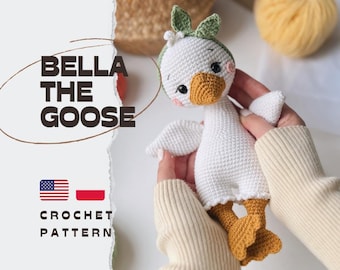 PDF Bella The Goose/Crochet Pattern amigurumi in English and Polish/PRODUKT CYFROWY