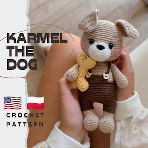 PDF Karmel The Dog/Crochet Pattern in English and Polish/DIGITAL PRODUCT