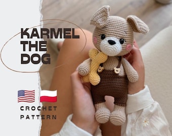 PDF Karmel el perro/Patrón de ganchillo en inglés y polaco/PRODUCTO CYFROWY