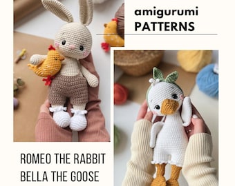 Pakiet 2 Szydełkowych Wzorów Amigurumi – PDF | Crochet Pattern Bundle