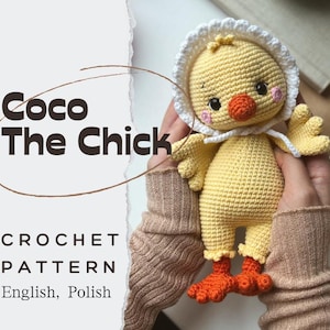 Coco das Küken/Häkelanleitung Amigurumi auf Englisch und Polnisch/DIGITALPRODUKT
