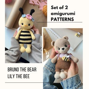 Pakiet 2 Szydełkowych Wzorów Amigurumi – PDF | Crochet Pattern Bundle