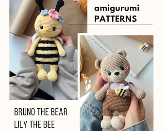 Pakiet 2 Szydełkowych Wzorów Amigurumi – PDF | Crochet Pattern Bundle