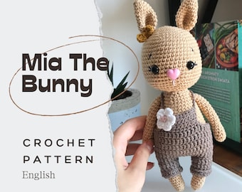 PDF Mia The Bunny/Häkelmuster *nur auf Englisch*/DIGITALES PRODUKT