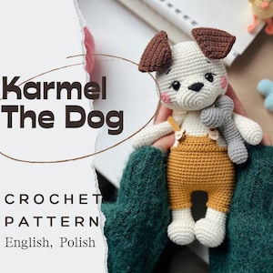 PDF Karmel The Dog/Crochet Pattern in English and Polish/DIGITAL PRODUCT