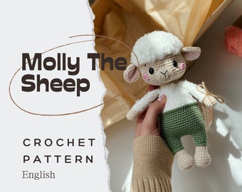 PDF Molly The Sheep/Crochet Pattern en anglais/DIGITAL PRODUCT