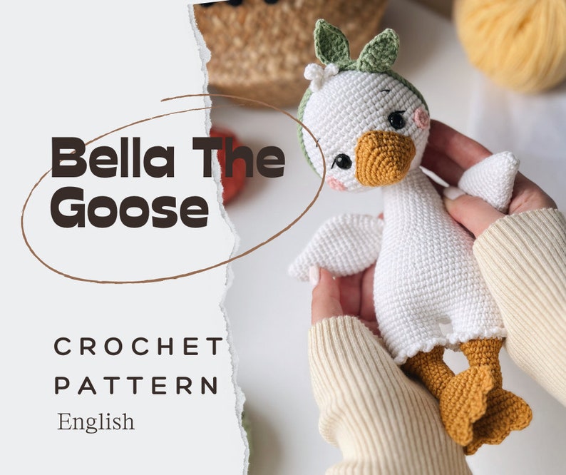PDF Bella The Goose/Crochet Pattern In English/PRODUKT CYFROWY zdjęcie 1