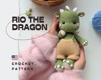 Rio The Dragon/Crochet Pattern in english/PRODUKT CYFROWY