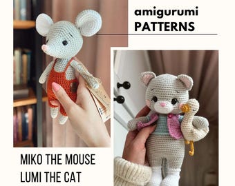 Pakiet 2 Szydełkowych Wzorów Amigurumi – PDF | Crochet Pattern Bundle