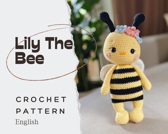 PDF Lily The Bee/Häkelmuster auf Englisch/DIGITALES PRODUKT