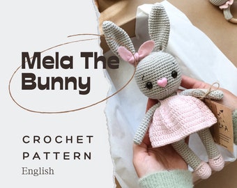 PDF Mela The Bunny/Crochet Pattern *in English only*/DIGITAL PRODUCT