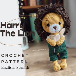 PDF Harry The Lion/Crochet Pattern *in English and Spanish*/DIGITAL PRODUCT