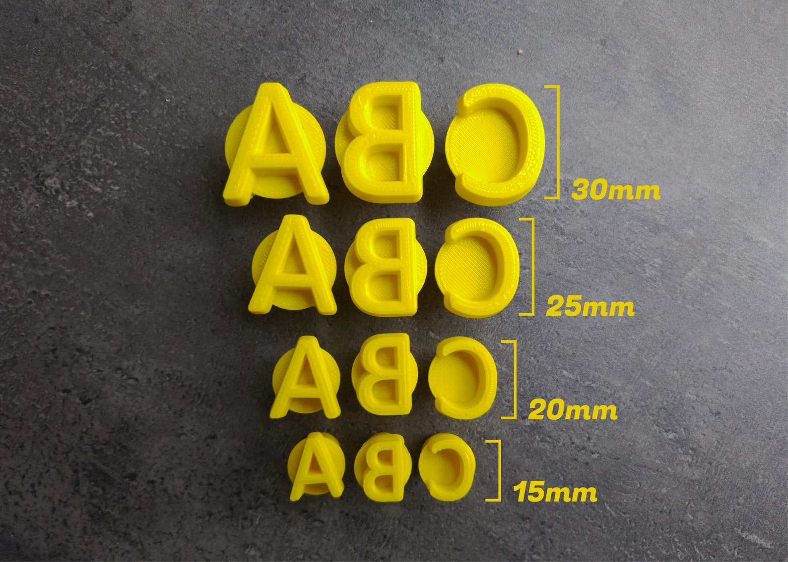 Alphabet Stamps 1030mm Stamps for Clay Pottery Polymer Etsy