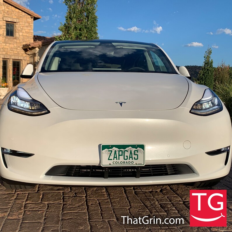NEW Tesla Model Y Protected Front License Plate Frame Etsy