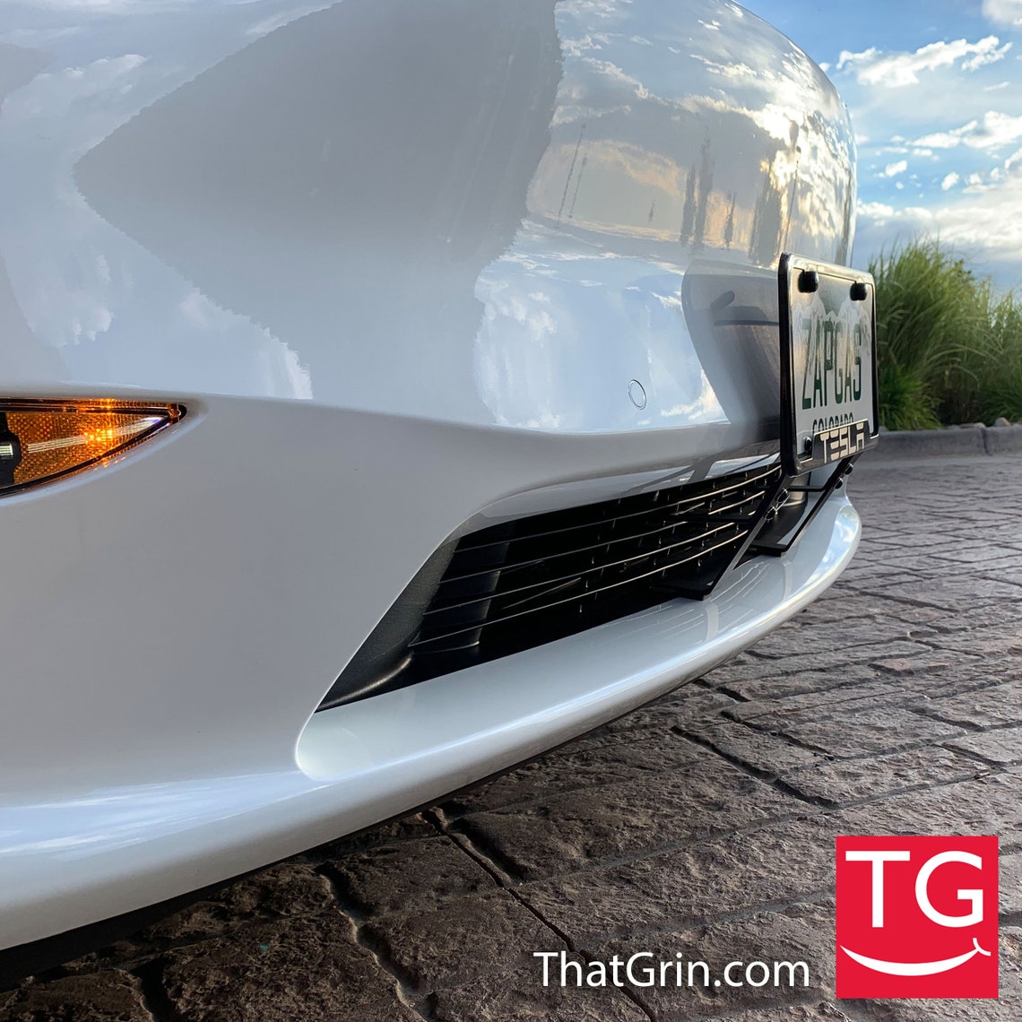 Tesla Model Y Protected Front License Plate Frame Etsy