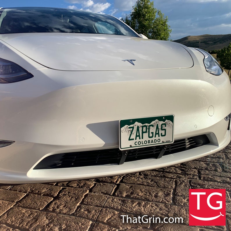 NEW Tesla Model Y Protected Front License Plate Frame Etsy