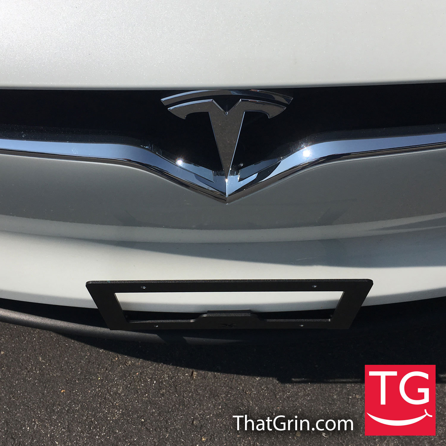 Tesla Model X Front License Plate Frame Mount ThatGrin Etsy
