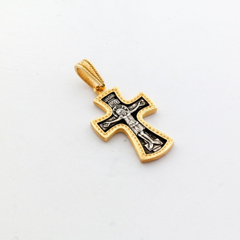 Russian Cross XS007 Sterling Silver Cross Greek Cross Catholic Cross Orthodox Cross Silver Crusifix Cross Necklace Cross Pendant