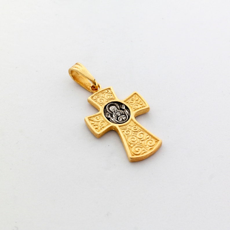 Russian Cross XS007 Sterling Silver Cross Greek Cross Catholic Cross Orthodox Cross Silver Crusifix Cross Necklace Cross Pendant