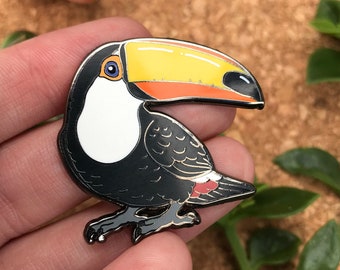 Rocko The Toco Toucan Hard Enamel Pin | Lapel Pin | Bird Pin | Toco Toucan | Toucan Pin | BirdTricks