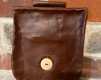 Large Distressed Real Hunter Leather Messenger Ladies Bag Vitali H066 