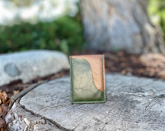 Leather Three Pocket Card Wallet