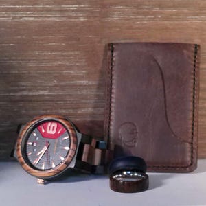 Leather Three Pocket Card Wallet