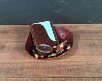Mini Leather Valet Tray