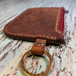 Leather coin purse