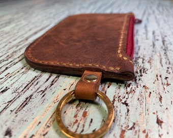 Leather coin purse
