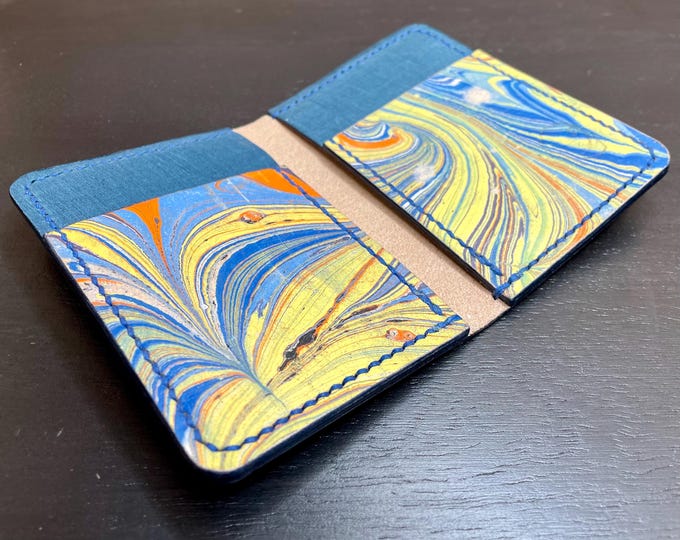 Marble Dyed Bifold Card Wallet